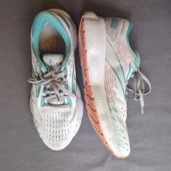 Brooks Glycerin 20 Womens Size 9.5B Gray Blue Athletic Running Shoes Sneakers - Picture 4 of 11